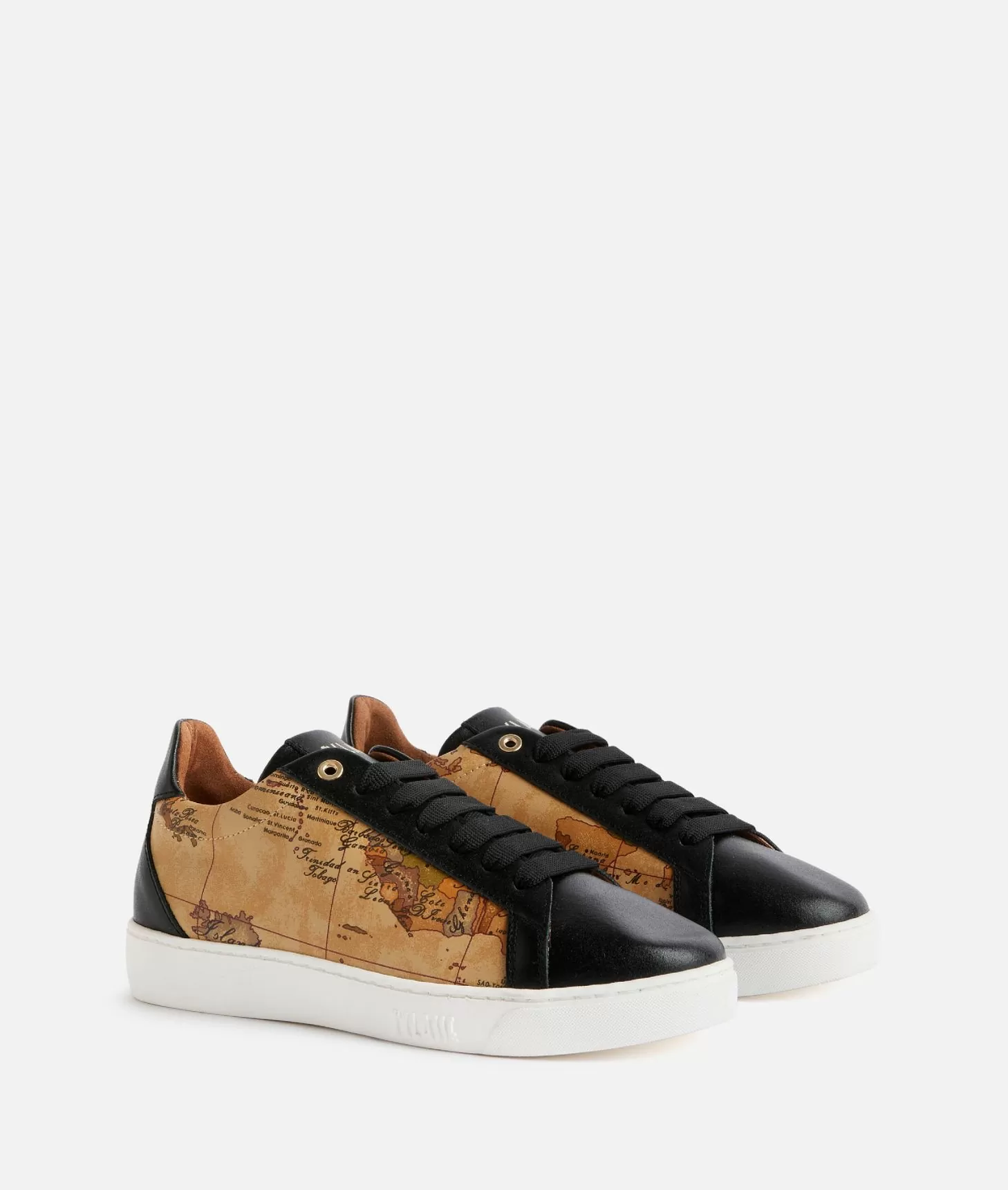 Alviero martini 1a classe Sneakers in pelle liscia ed eco nappa Geo Classic Nere Ultimo giorno