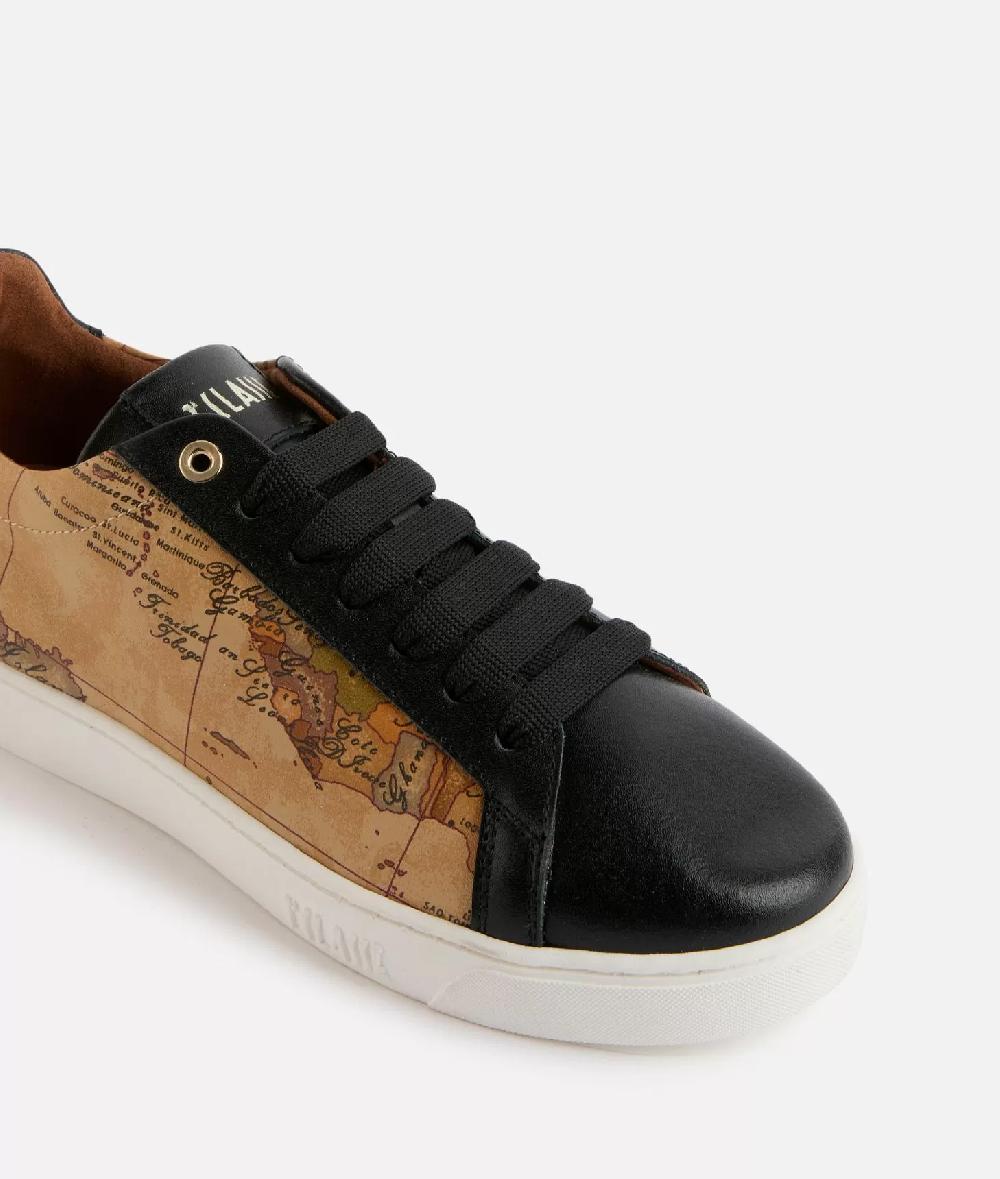 Alviero martini 1a classe Sneakers in pelle liscia ed eco nappa Geo Classic Nere Ultimo giorno