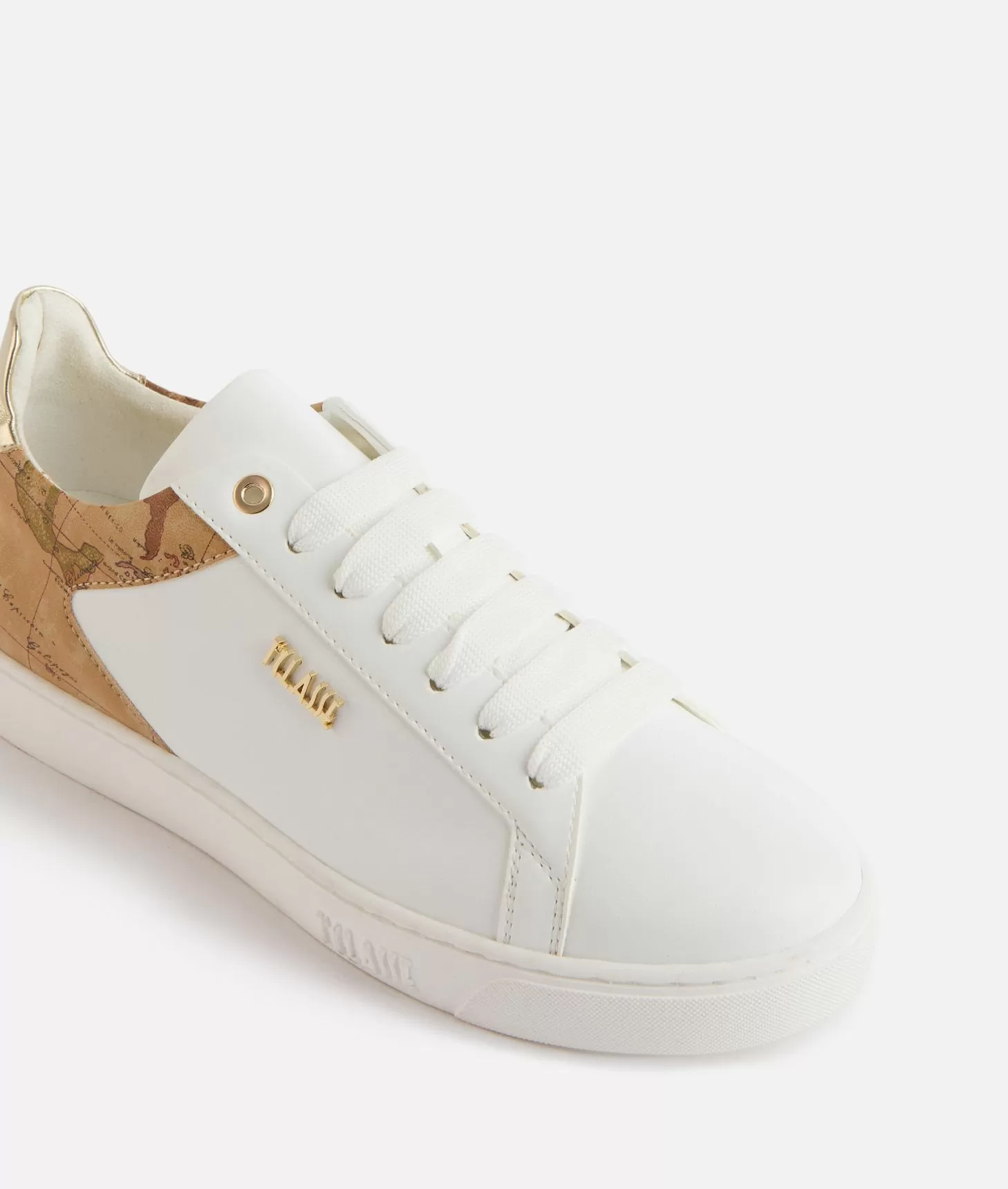 Alviero martini 1a classe Sneakers in eco nappa con logo 1ᴬ Classe Bianche Promozione temporanea