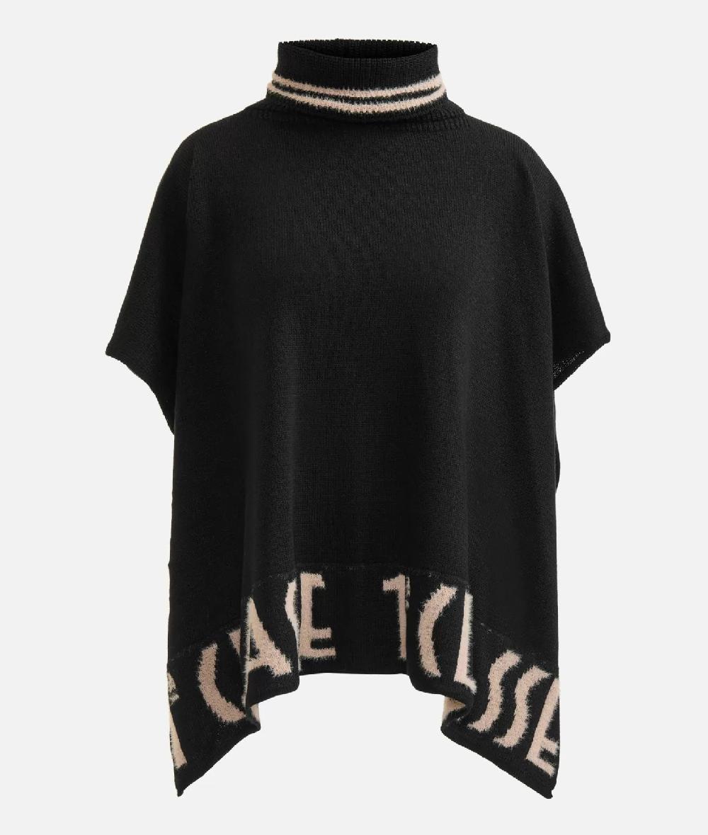 Alviero martini 1a classe Poncho a collo alto con logo Nero Online