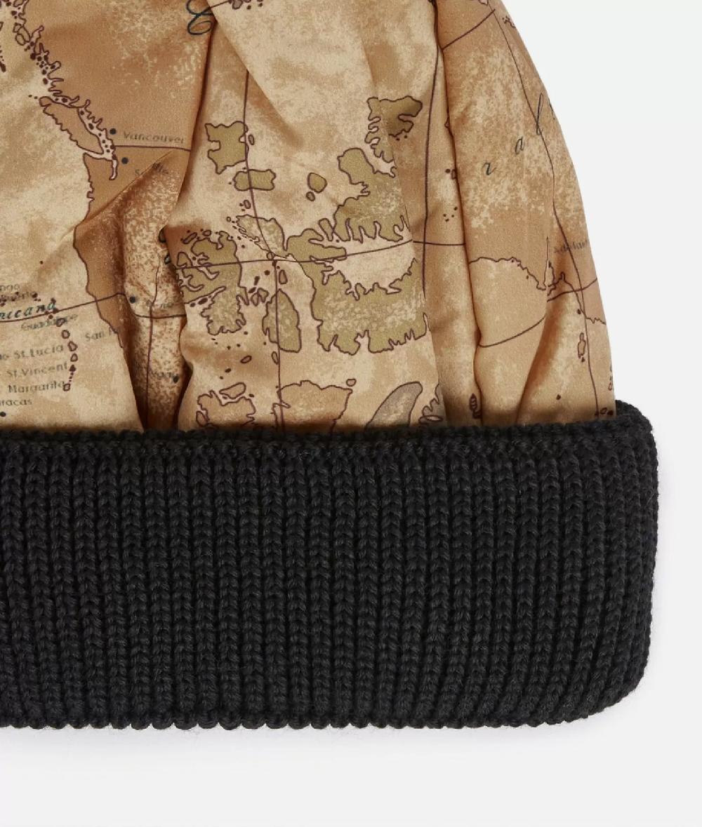 Alviero martini 1a classe Cuffia in nylon imbottito stampa Geo Classic Nera Offerte