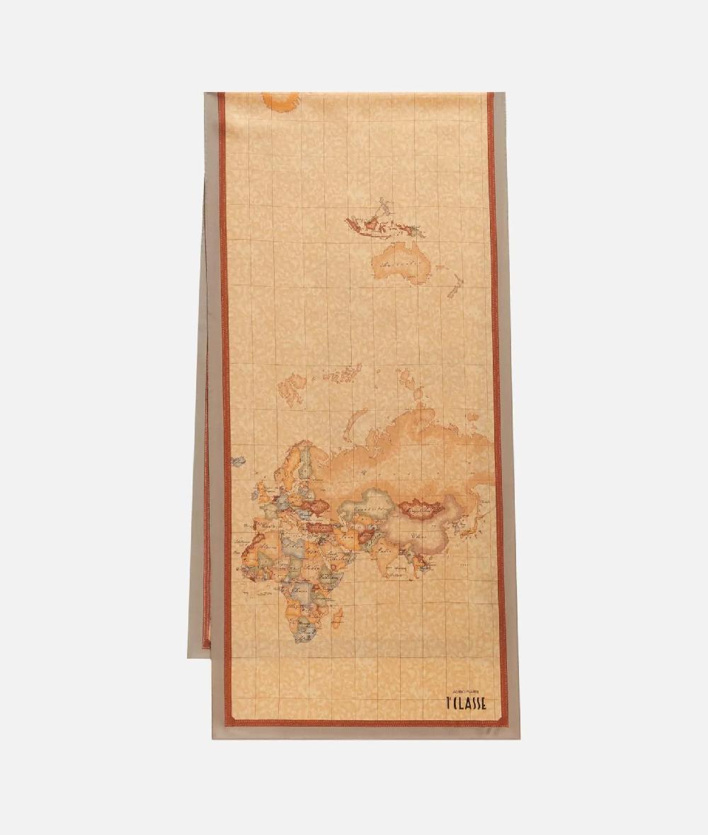 Alviero martini 1a classe Sciarpa Geo Classic 45x180 Taupe Chiaro Flash Sale