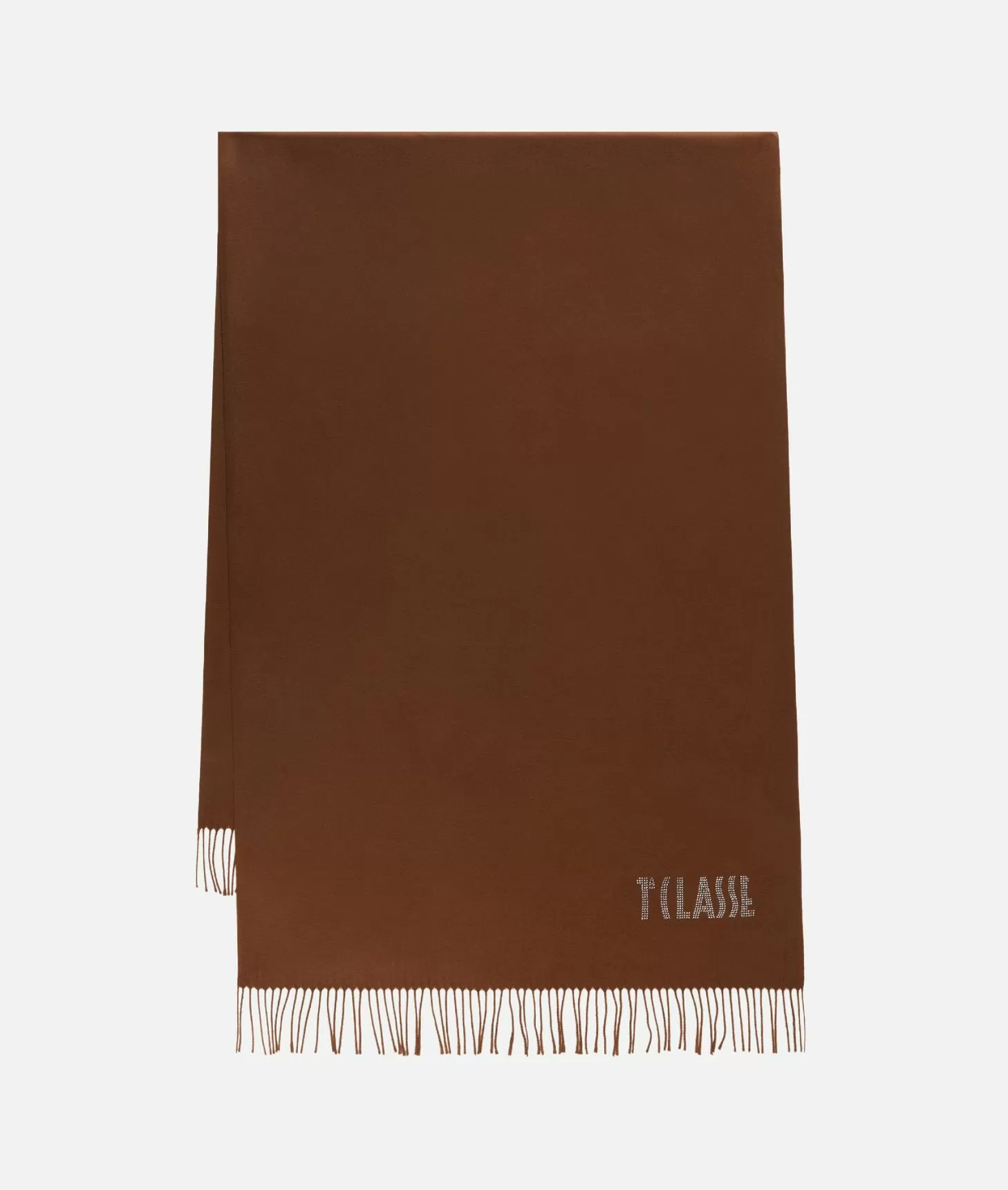 Alviero martini 1a classe Stola con logo in strass 72x175 Cioccolato Offerta Giorno del Papà