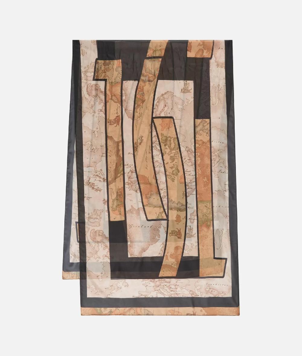 Alviero martini 1a classe Sciarpa con gioiello 1C Mirror 48x150 Nera Offerta settimanale