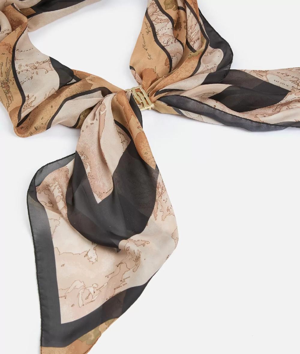 Alviero martini 1a classe Sciarpa con gioiello 1C Mirror 48x150 Nera Offerta settimanale