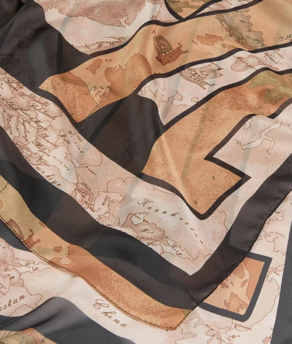 Alviero martini 1a classe Sciarpa con gioiello 1C Mirror 48x150 Nera Offerta settimanale