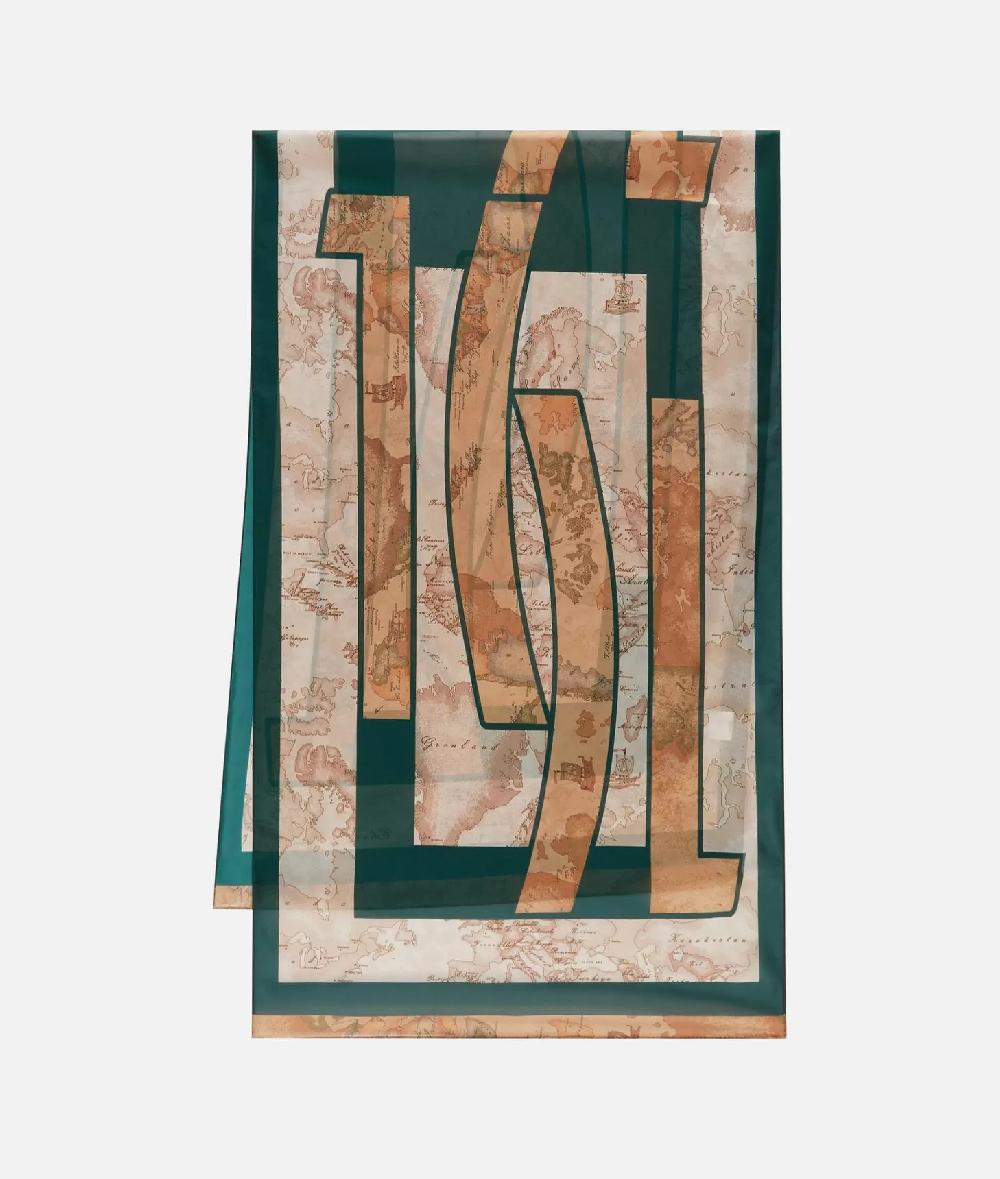 Alviero martini 1a classe Sciarpa con gioiello 1C Mirror 48x150 Giada Ritorno libero