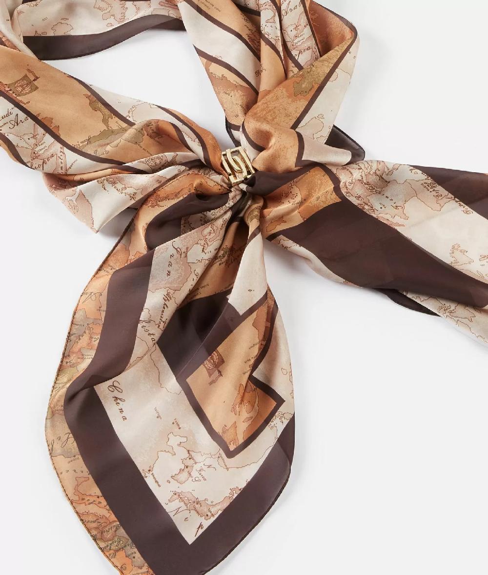 Alviero martini 1a classe Sciarpa con gioiello 1C Mirror 48x150 Taupe Chiaro Rilascio limitato