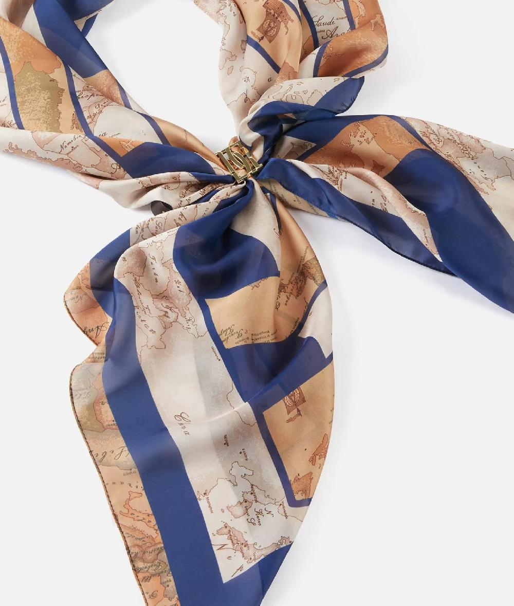 Alviero martini 1a classe Sciarpa con gioiello 1C Mirror 48x150 Blu Navy ACQUISTA ORA