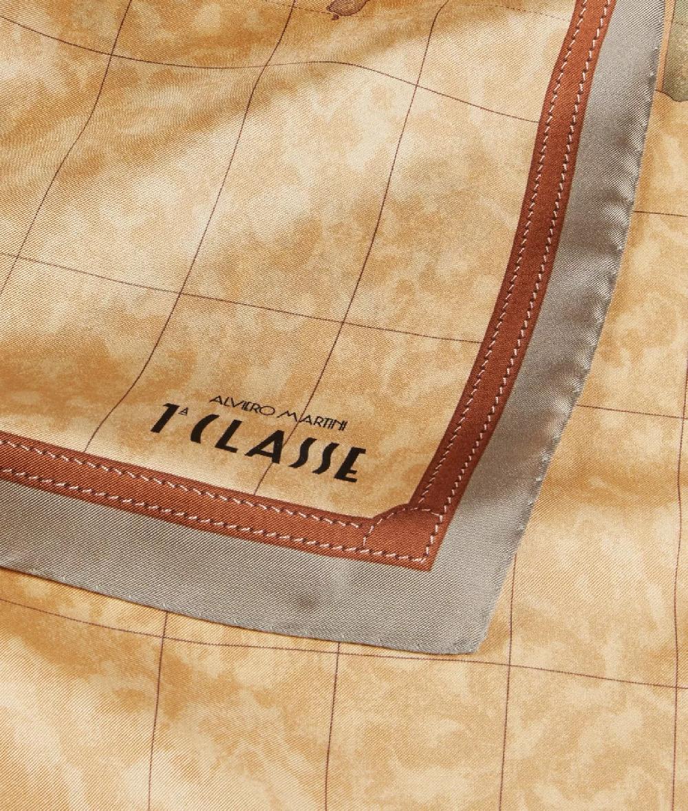 Alviero martini 1a classe Foulard Geo Classic 90x90 Taupe Chiaro Fino al 55% di sconto