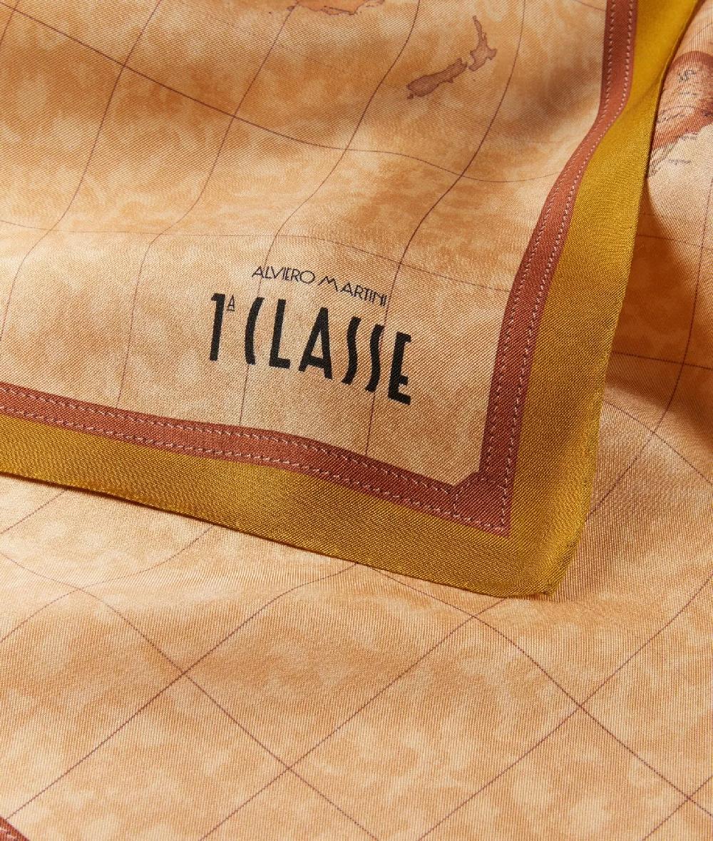 Alviero martini 1a classe Foulard Geo Classic 70x70 Olio Enormi sconti