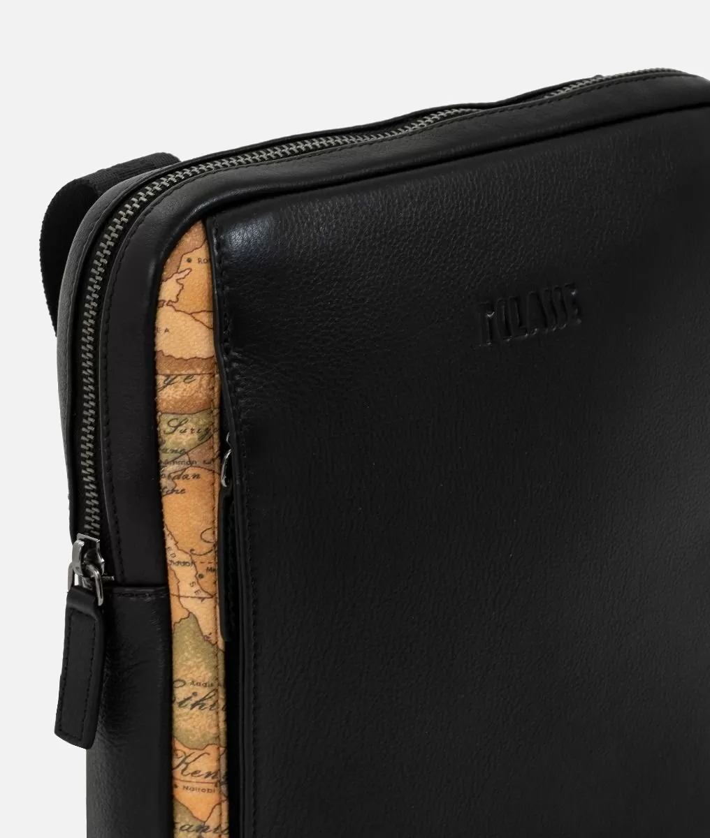 Alviero martini 1a classe Geo Classic tracolla in pelle nera 50% di sconto per tempo limitato