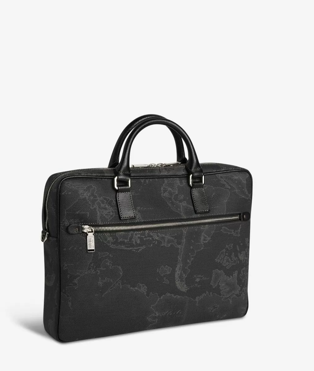 Alviero martini 1a classe Geo Black cartella porta pc nera Pezzi Unici