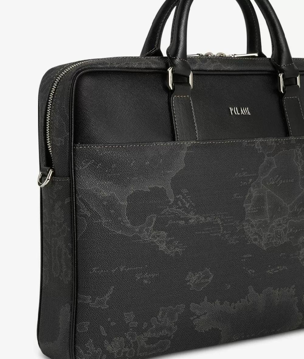 Alviero martini 1a classe Geo Black cartella porta pc nera Pezzi Unici