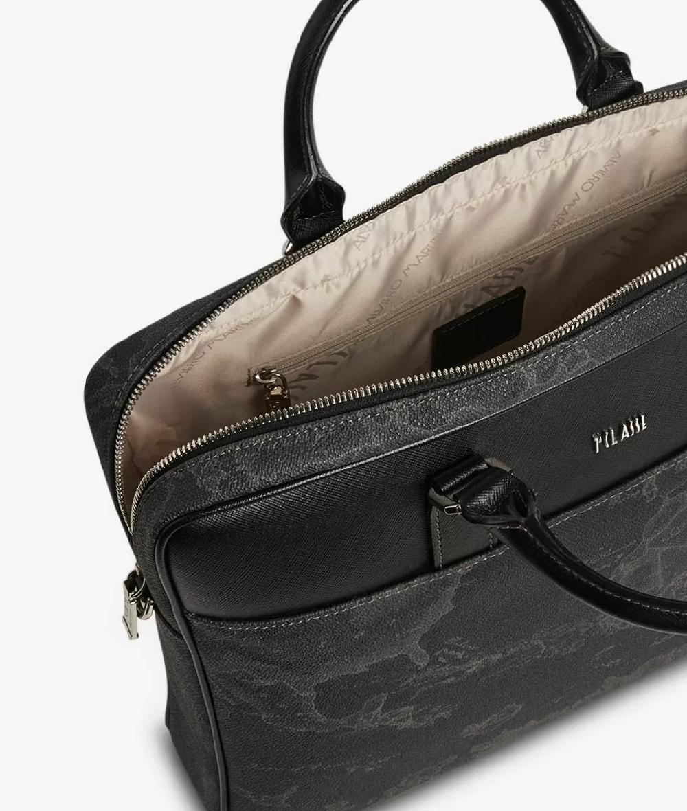 Alviero martini 1a classe Geo Black cartella porta pc nera Pezzi Unici