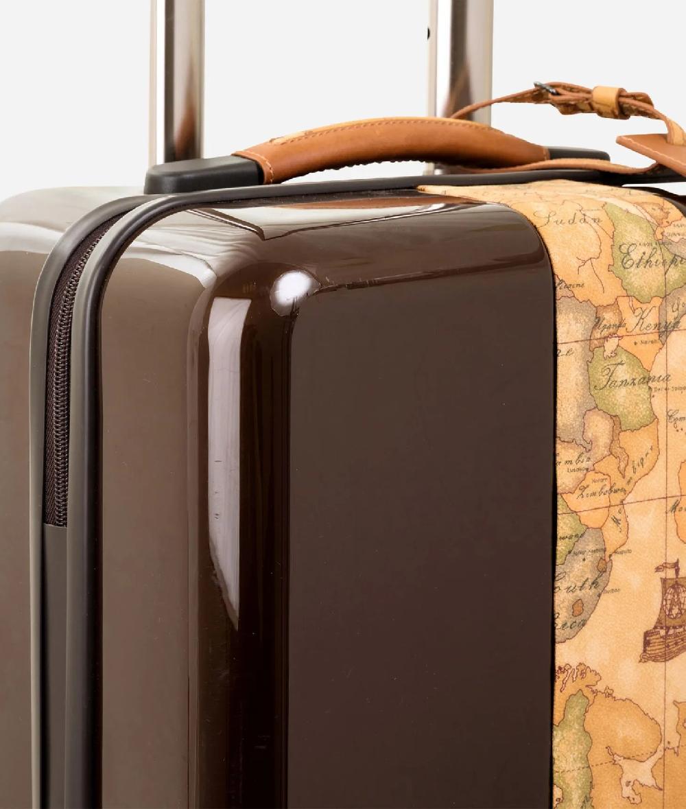 Alviero martini 1a classe Solid Case Trolley piccolo con Geo Classic Consegna Veloce