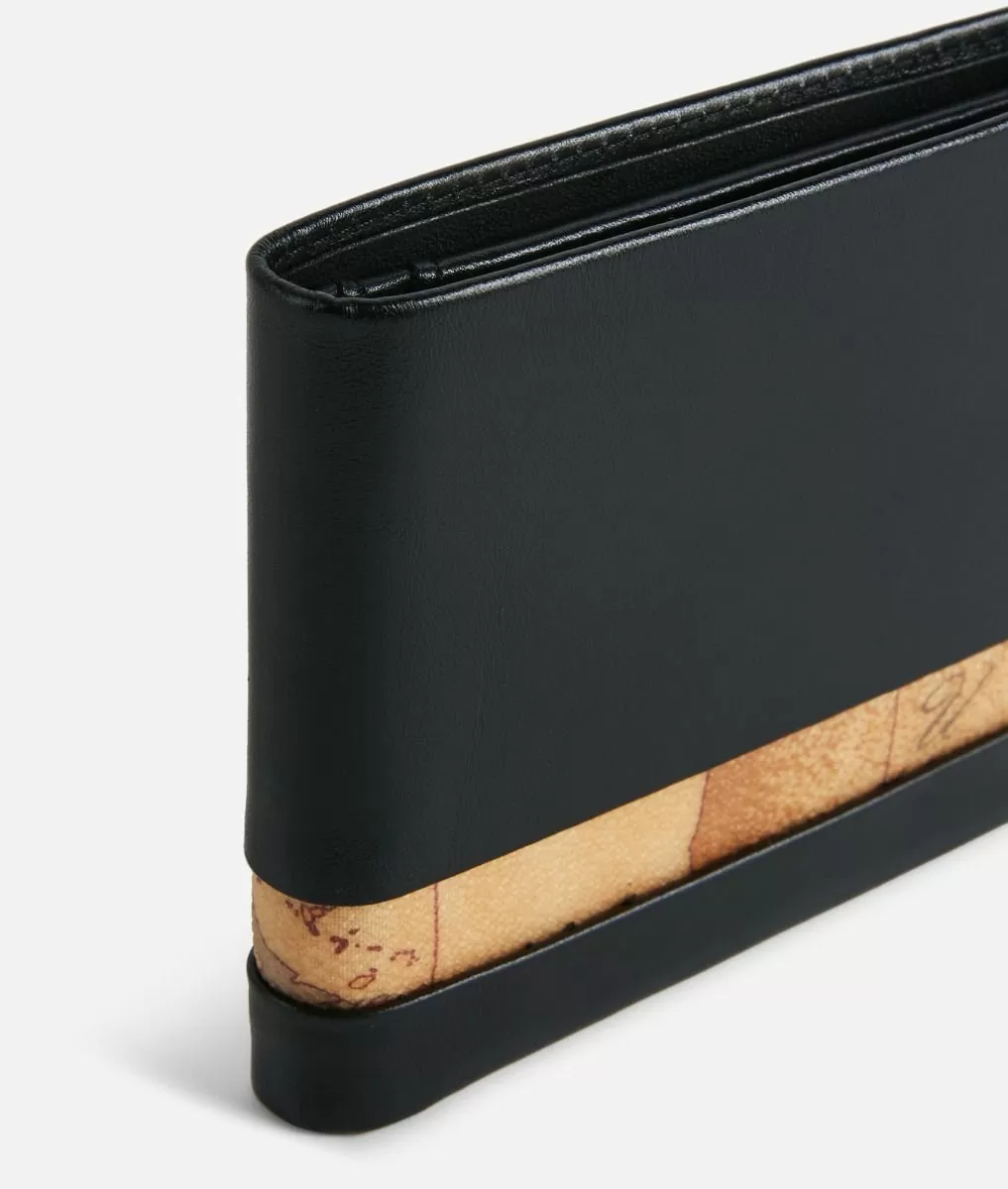 Alviero martini 1a classe Geo Classic portafoglio medio in pelle nero Economico