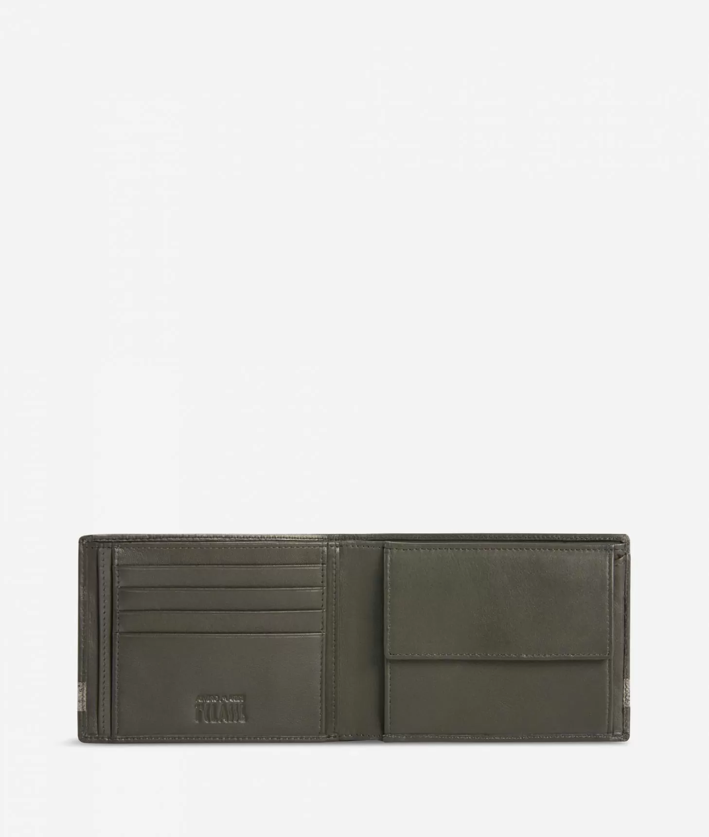 Alviero martini 1a classe Portafogli piccolo in pelle rifinito in tessuto Geo Dark Hotsell