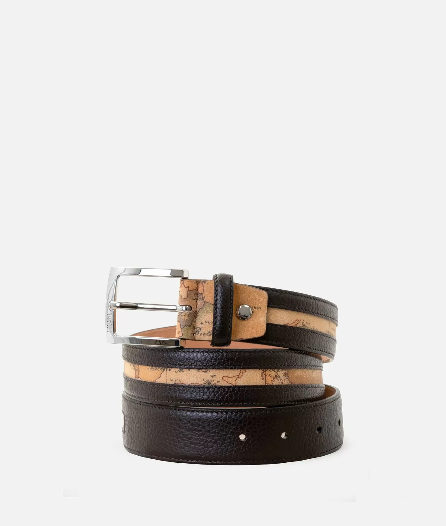 Alviero martini 1a classe Beta Leather cintura uomo Testa Di Moro Liquidazione