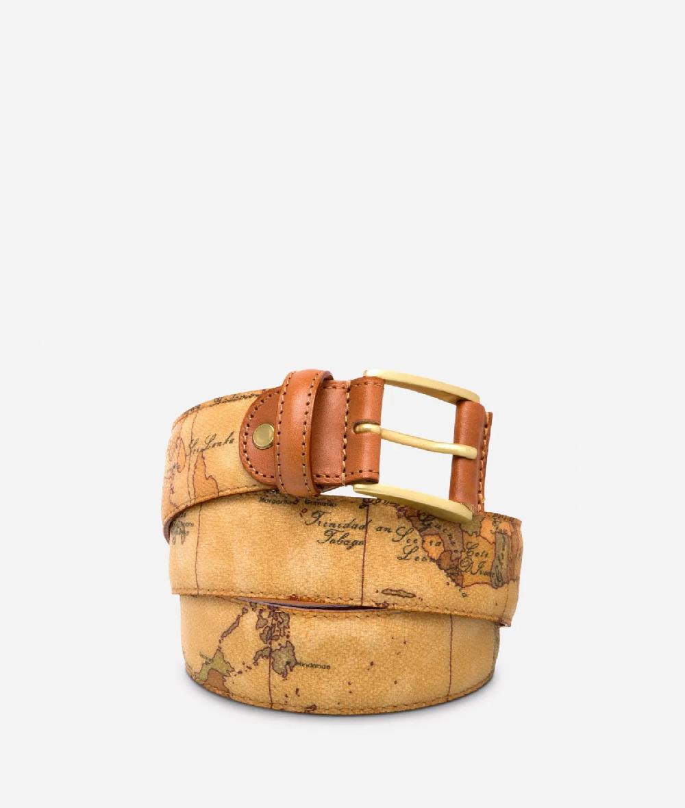 Alviero martini 1a classe Geo Classic Cintura con fibbia logata Offerte speciali