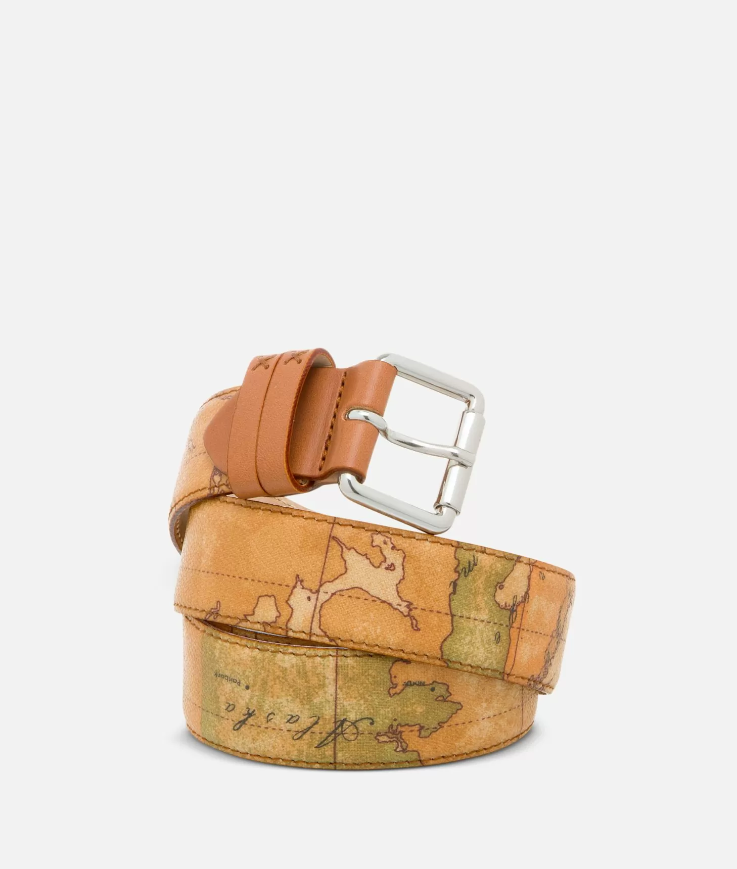 Alviero martini 1a classe Geo Classic Cintura con fibbia platino Sconti VIP