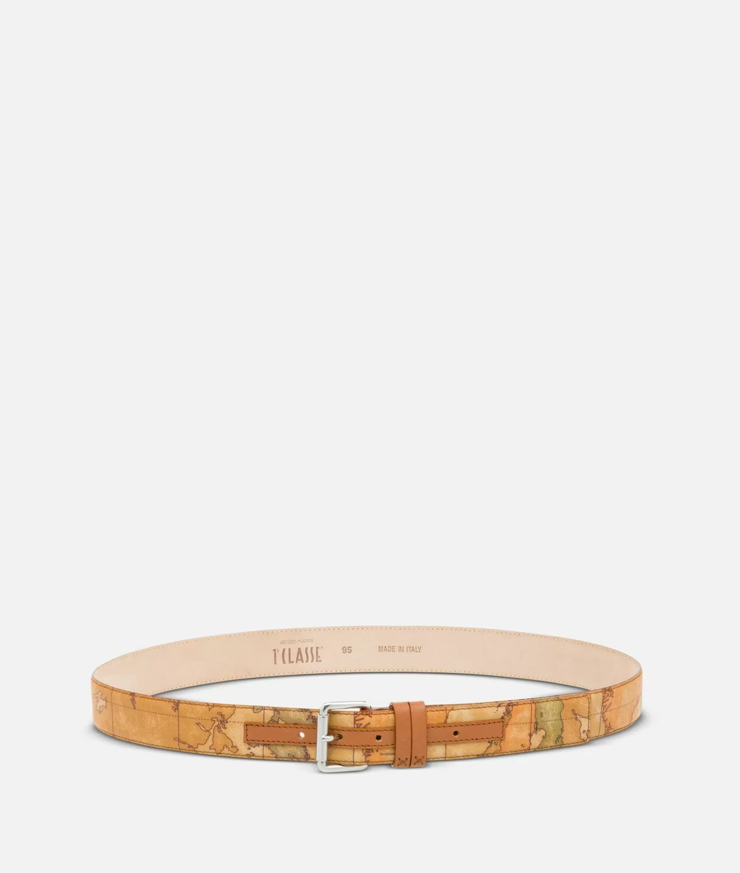 Alviero martini 1a classe Geo Classic Cintura con fibbia platino Sconti VIP